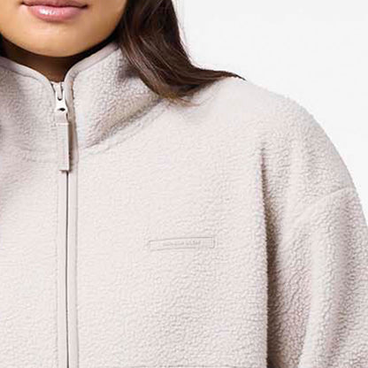 Full Zip Borg Fleece | Sand