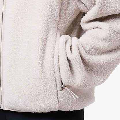 Full Zip Borg Fleece | Sand