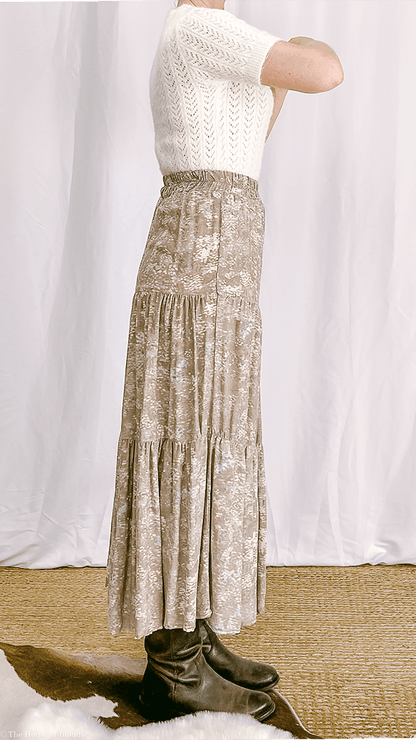 Gaia A-line Tiered Maxi Skirt by www.thehouseofblondie.com