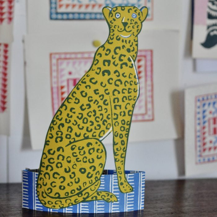 Giant Mantelpiece Menagerie Card: The Cheetah | Cambridge Imprint