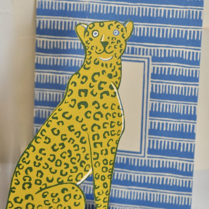 Giant Mantelpiece Menagerie Card: The Cheetah | Cambridge Imprint