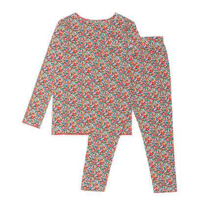 girls Betsy Ann pima pajamas set made with Liberty Fabrics