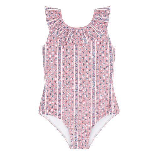girls rosa vine ruffle collar one piece