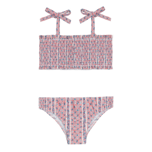 girls rosa vine smocked bikini