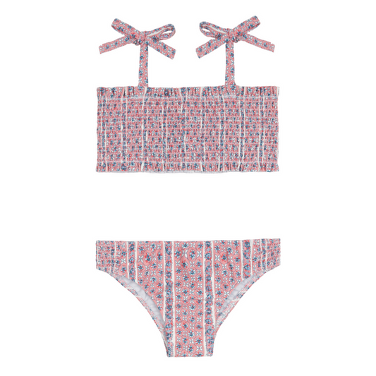 girls rosa vine smocked bikini