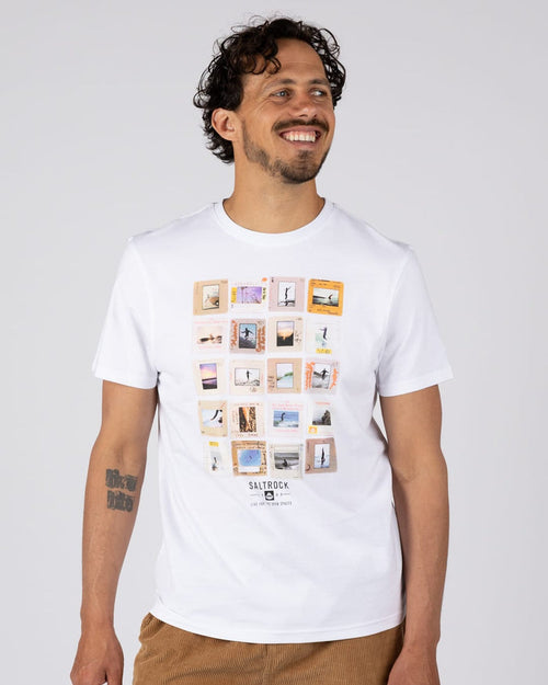 Glide 'N' Slide Mens Short Sleeve T-Shirt in White