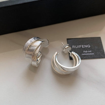 Gold And Silver Color Ear Ring Women's Earrings