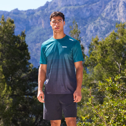 Gradient Motion T-Shirt | Teal