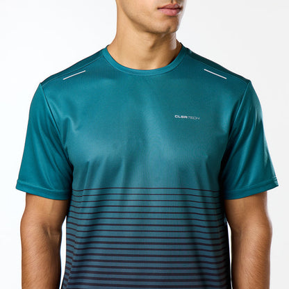 Gradient Motion T-Shirt | Teal