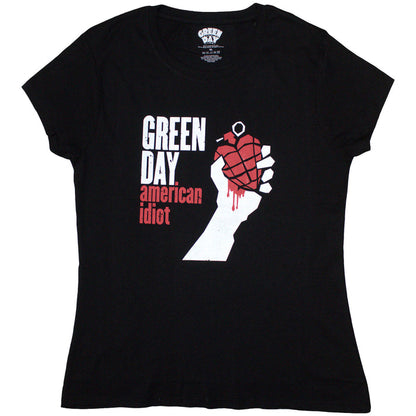GREEN DAY - AMERICAN IDIOT - Ladies T-Shirt Black