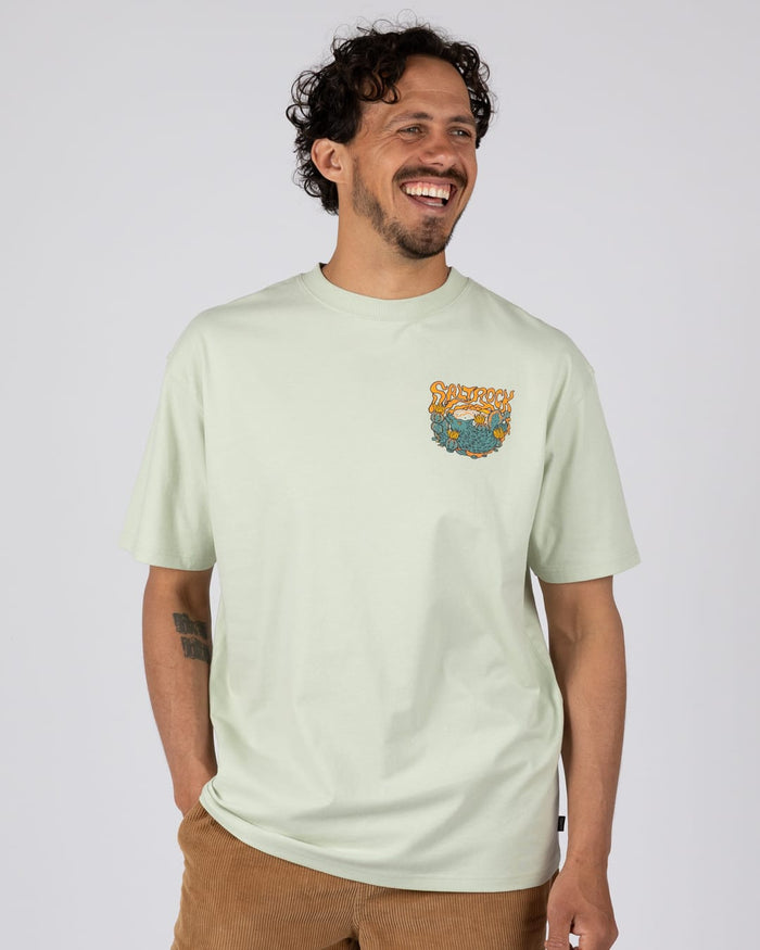 Growth Thru Nature Mens Short Sleeve T-Shirt In Light Green
