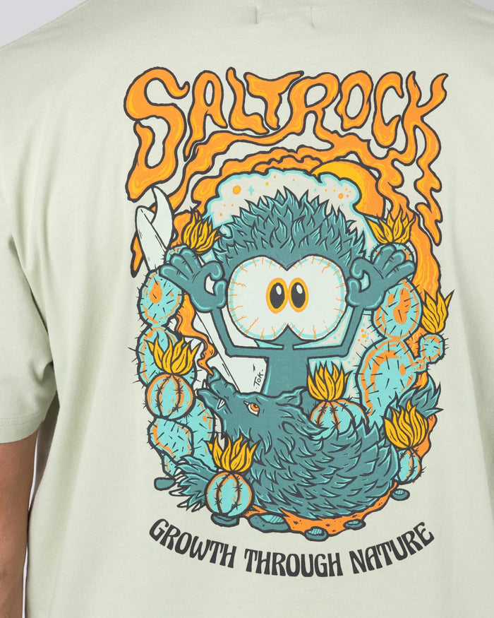 Growth Thru Nature Mens Short Sleeve T-Shirt In Light Green