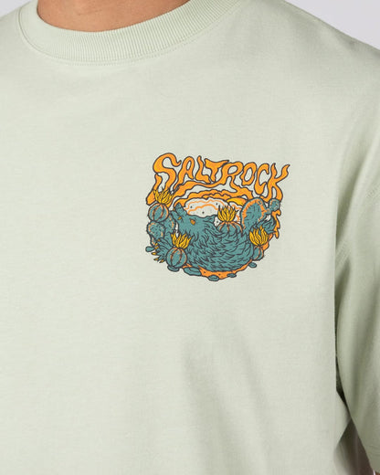 Growth Thru Nature Mens Short Sleeve T-Shirt In Light Green
