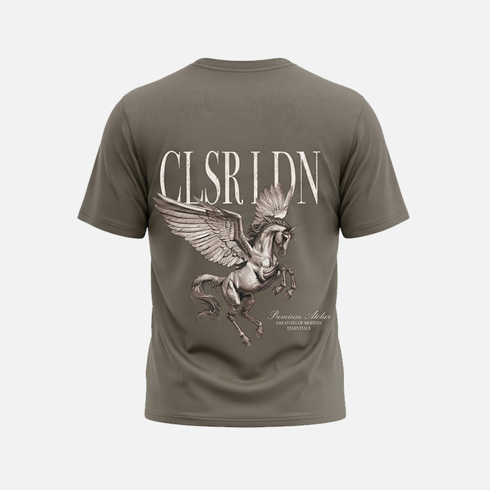 Grunge Pegasus T-Shirt | Brown