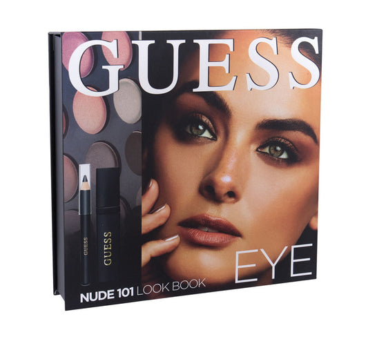 Guess Nude 101 Collection Eye Kit: 12 Eyeshadows + 1 Eyeliner + 1 Mascara + 1 Mirror - authentic fragrance from Brands War...