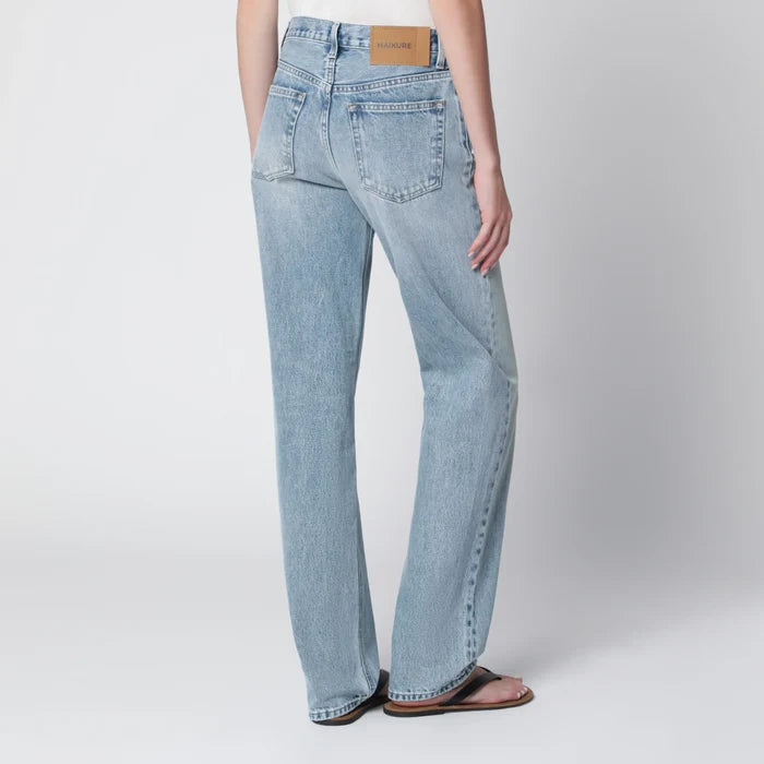 HAIKURE - Lisa straight-leg jeans in cotton denim, light blue Brand Apparel & Accessories > Clothing > Pants