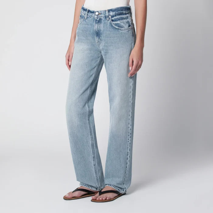 HAIKURE - Lisa straight-leg jeans in cotton denim, light blue Brand Apparel & Accessories > Clothing > Pants