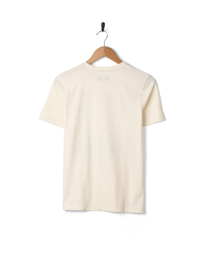 Happy Place Wales Womens Short Sleeve T-Shirt in Cream