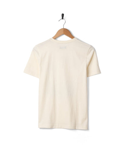 Happy Place Wales Womens Short Sleeve T-Shirt in Cream