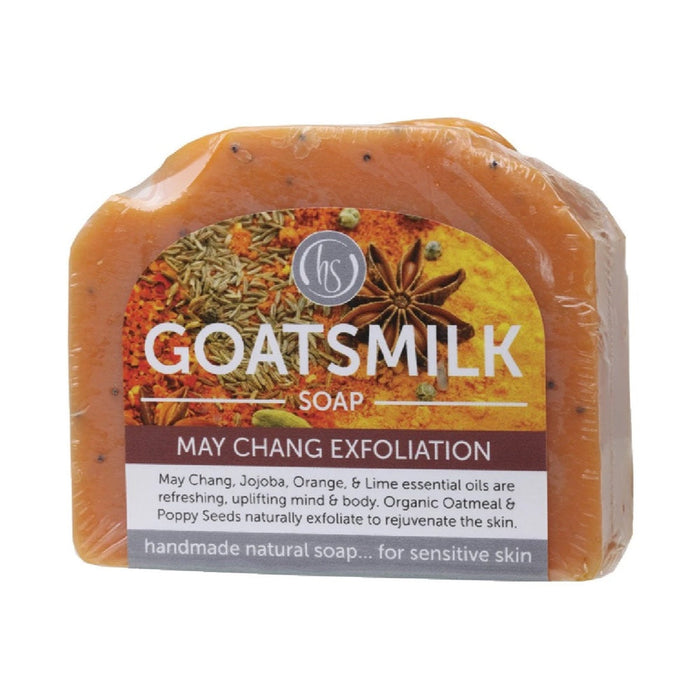 HARMONY SOAPWORKS Organic Goat's Milk Soap May Chang Exfoliation - 140g - L'Organic