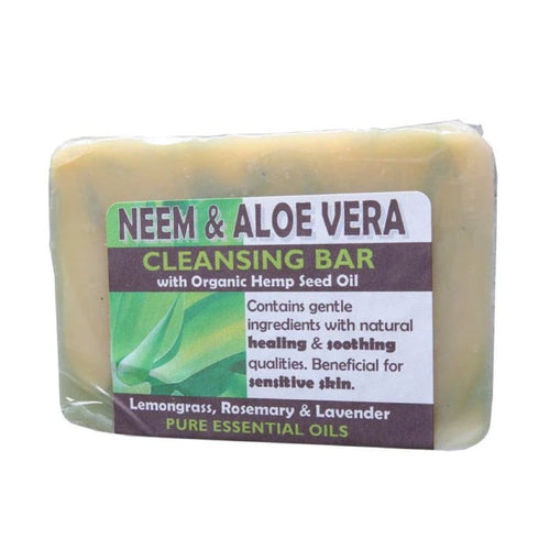 HARMONY SOAPWORKS Organic Neem & Aloe Vera Cleansing Bar Soap - 140g - L'Organic