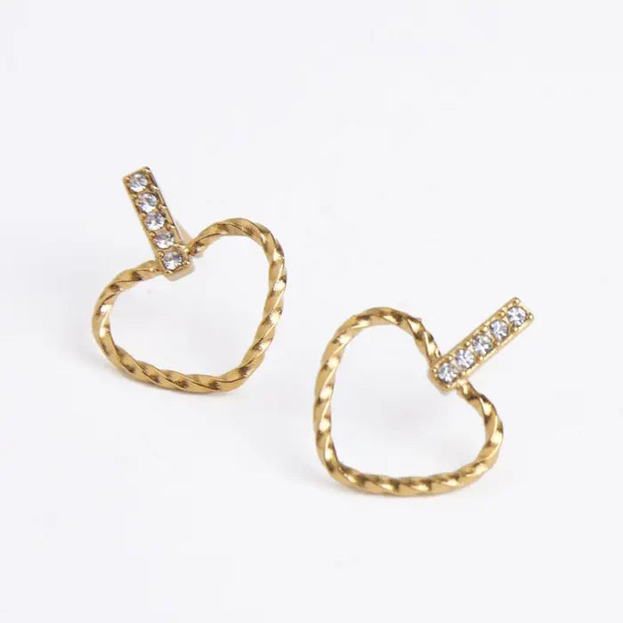 Heart Outline Waterproof Earrings