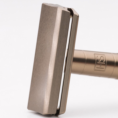 Henson Aluminum AL13 Tan Medium Safety Razor.
