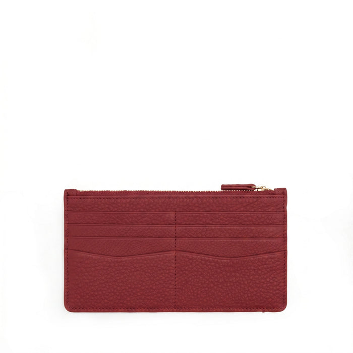 Highland Slim Horizontal Wallet Garnet Red
