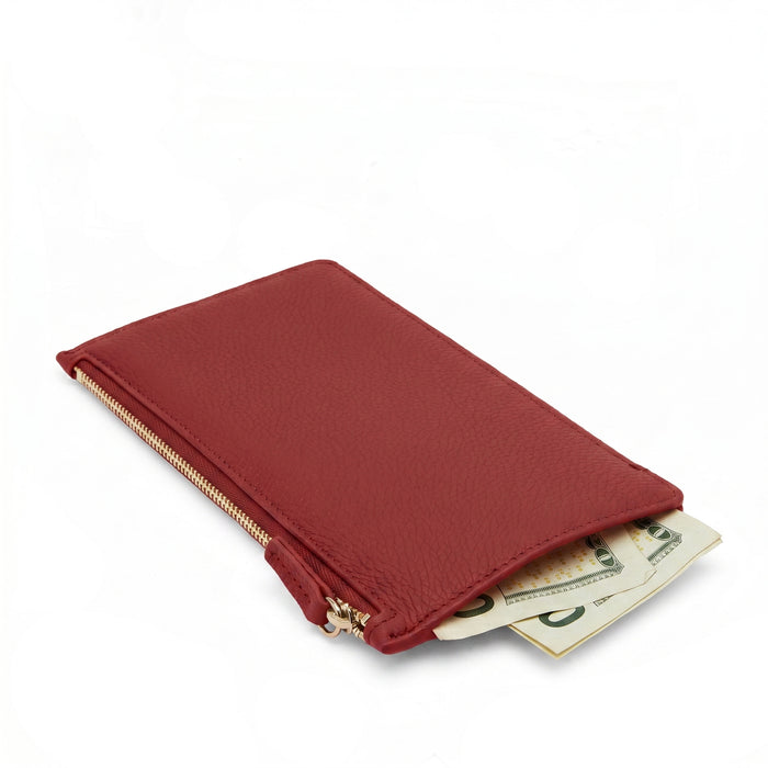 Highland Slim Horizontal Wallet Garnet Red