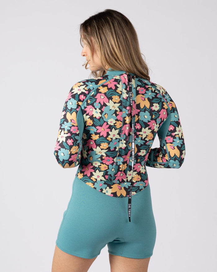 Holidaze Womens 2mm Reversible Springsuit in Blue & Black