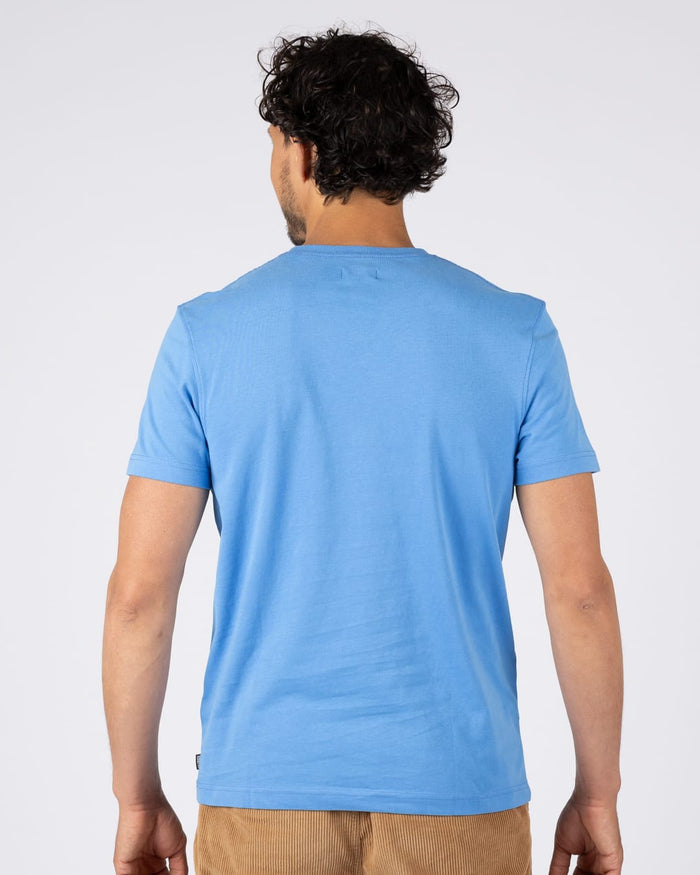 Hot Rod Mens Crew Short Sleeve T-Shirt in Bright Blue