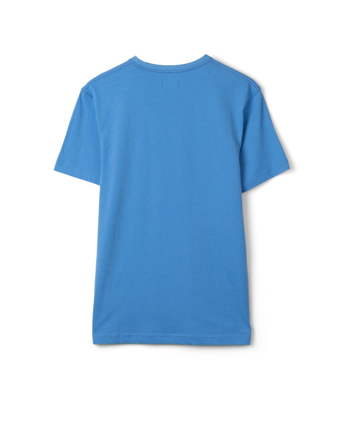 Hot Rod Mens Crew Short Sleeve T-Shirt in Bright Blue