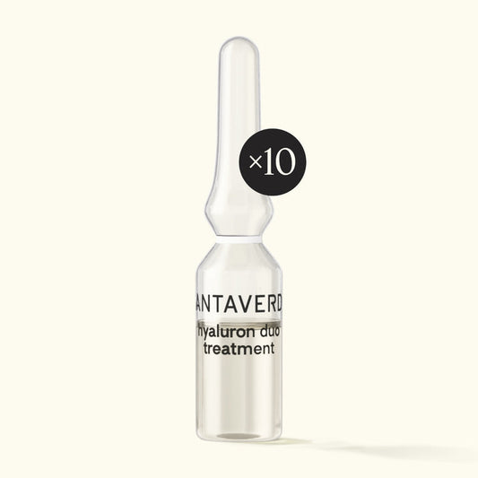 Santaverde Hyaluron Duo Treatment ohne Duft – Aloe Vera Naturkosmetik Anti-Aging Ampullen-Kur mit Hyaluron