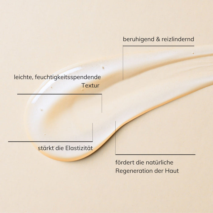 Schaubild für Wirkweise und Textur Santaverde hydro repair gel