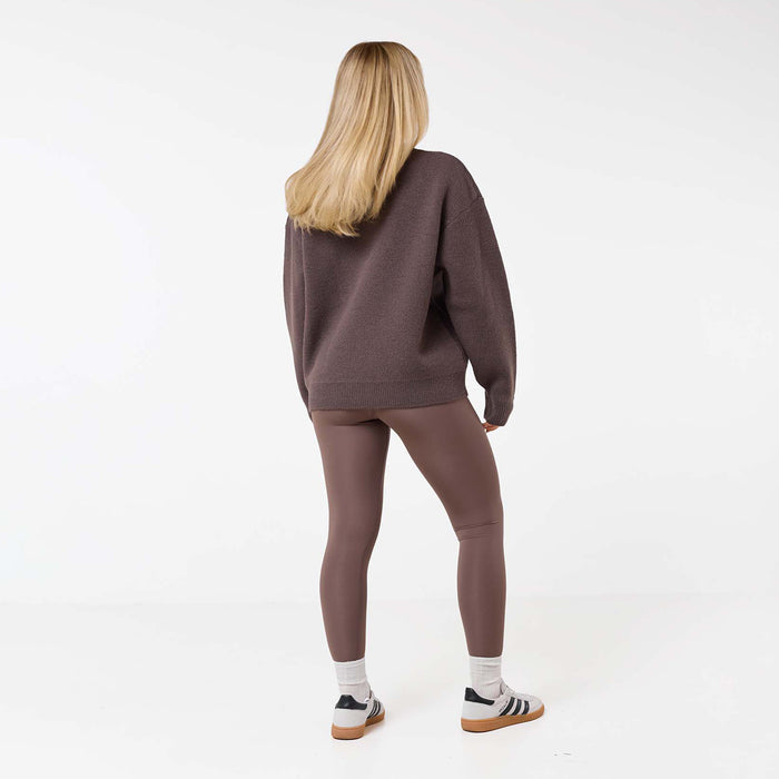 Initial Knit Crew Neck | Mocha