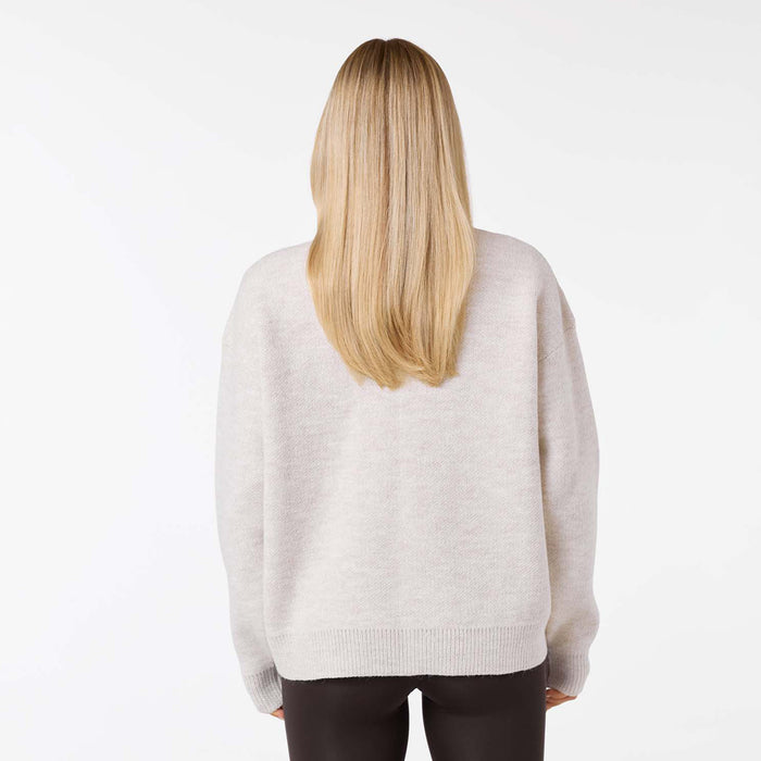 Initial Knit Crew Neck | Oat