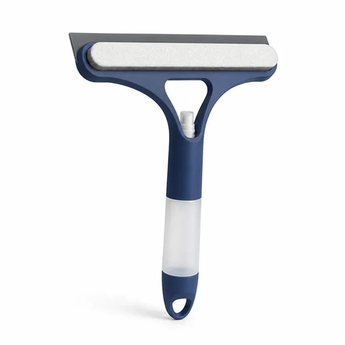 Integrated Spray Bottle Window Squeegee with Soft Blade (Set of 2)