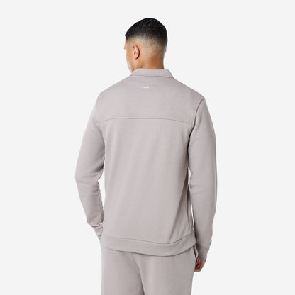 Interlock Button Up Jacket | Taupe