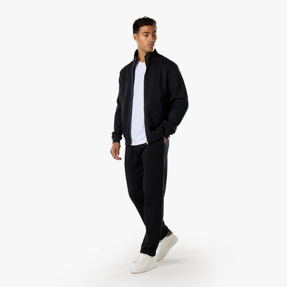 Interlock Full Zip Funnel Neck | Black