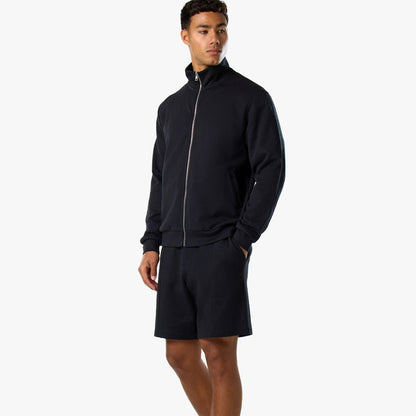 Interlock Full Zip Funnel Neck | Black