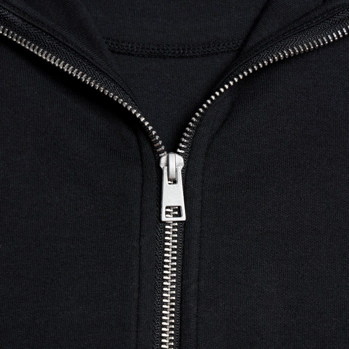 Interlock Full Zip Funnel Neck | Black