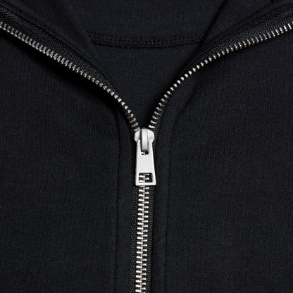 Interlock Full Zip Funnel Neck | Black