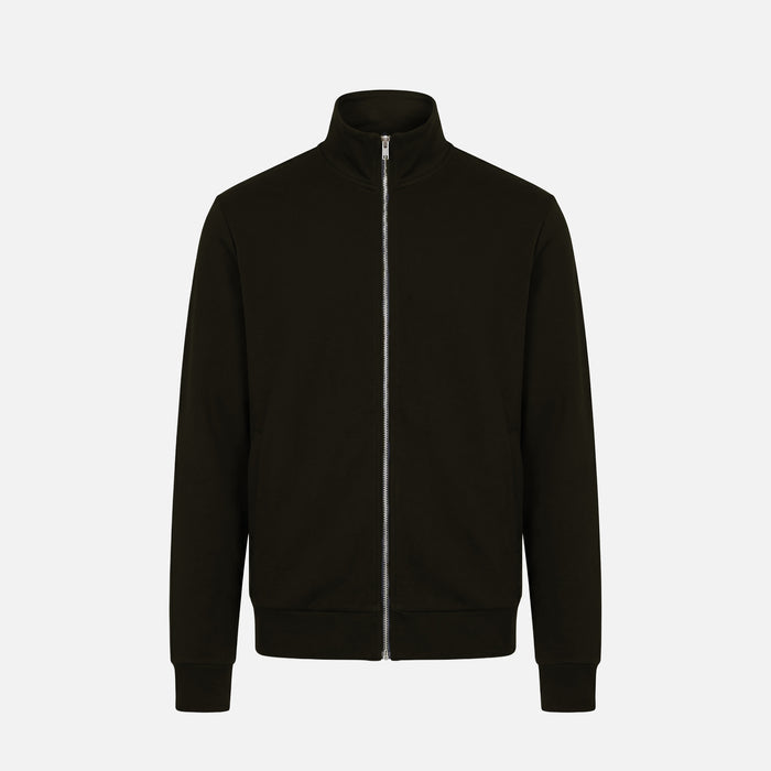 Interlock Full Zip Funnel Neck | Black