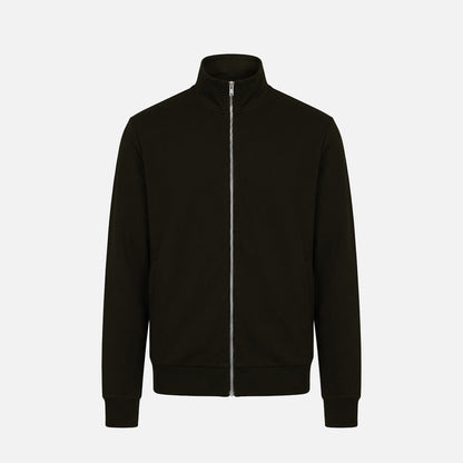 Interlock Full Zip Funnel Neck | Black