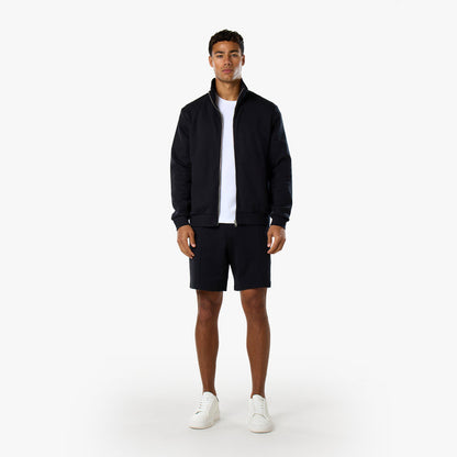 Interlock Full Zip Funnel Neck | Black