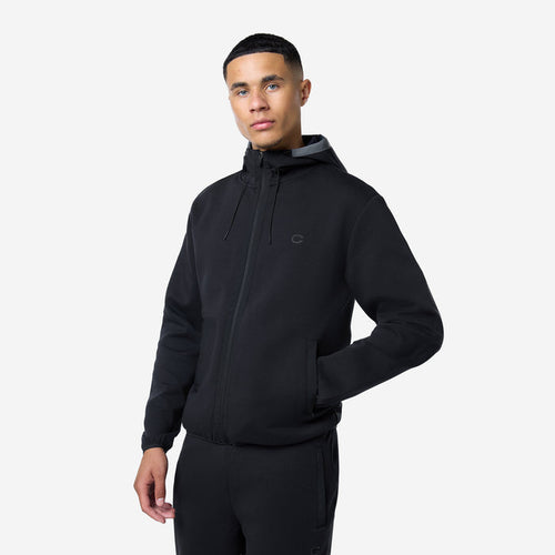 Interlock Tech Zip Hoodie |  Black