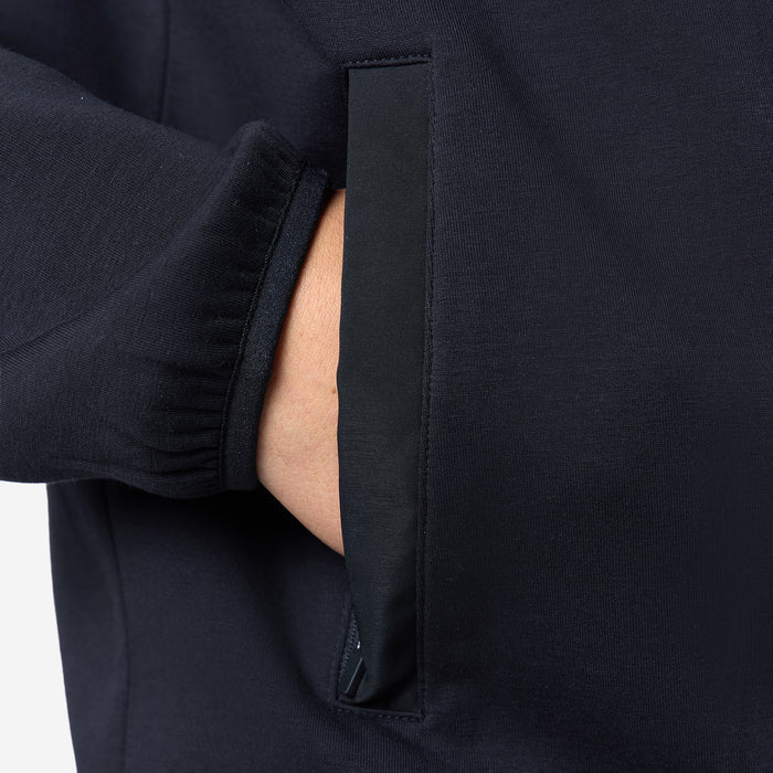 Interlock Tech Zip Hoodie |  Black