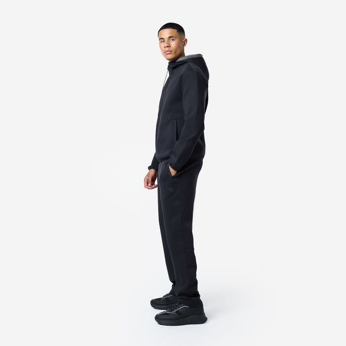 Interlock Tech Zip Hoodie |  Black
