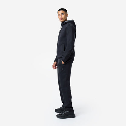 Interlock Tech Zip Hoodie |  Black