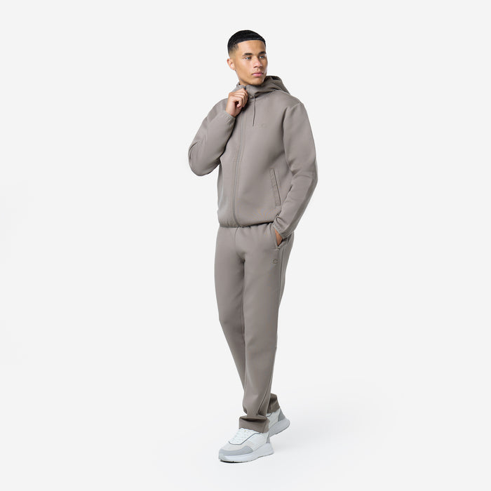 Interlock Tech Zip Hoodie |  Taupe